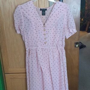 Heart print dress